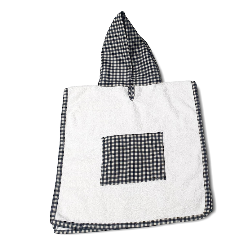 Copy of Poncho Toalla y Vichy Negro