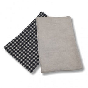 Set Cesto Y Toallas Vichy Con Lino Natural