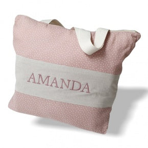 Bolsa Playa Lino Nude Con Natural