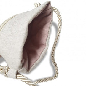 Bolso Para Móvil Lino Natural Y Nude