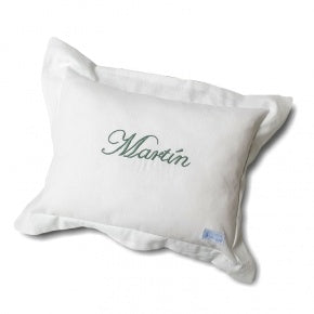 Cojín Con Pestaña Lino Blanco