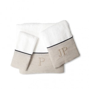 Juego De Toallas Con Cordón Negro