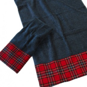 Juego De Toallas Cuadro Escocés