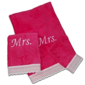 Juego De Toallas Nieves Fucsia