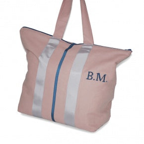 Bolsa Playa Maquillaje, Cobalto Y Gris