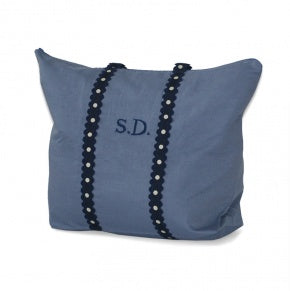 Bolsa Playa Azul Pizarra Punto Blanco