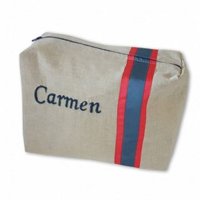 Neceser Rectangular Natural Cobalto Y Coral