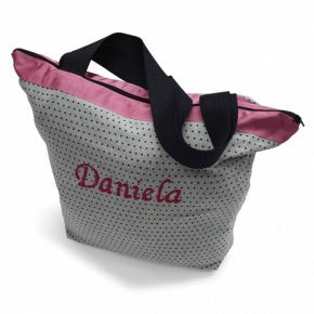 Bolsa Playa Estrellita Negra Con Malva