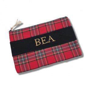 Cartera Mano Personalizada Escocés Rojo