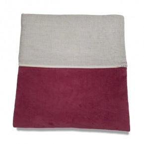 Bolso Personalizado Terciopelo Fresa Y Dorado