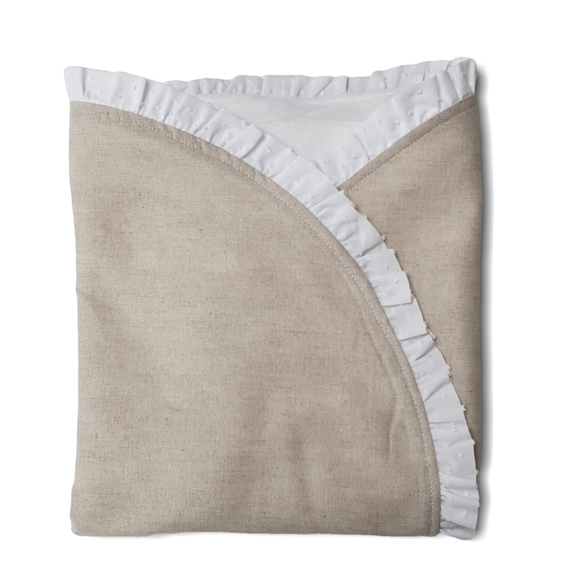 Arrullo Lino Natural con Plumeti