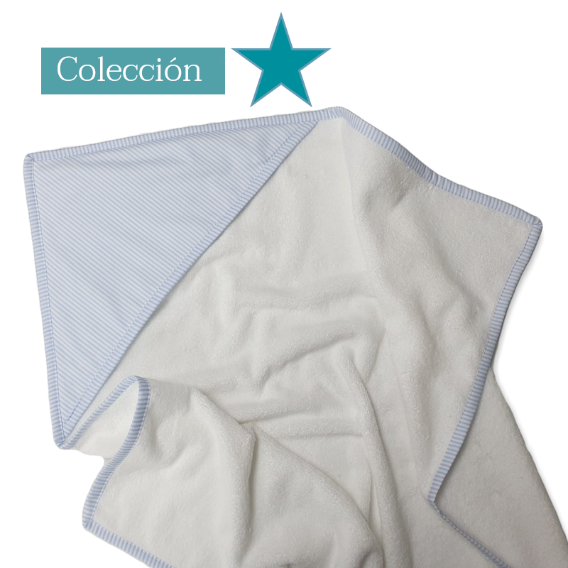 Capa De Baño Raya Azul