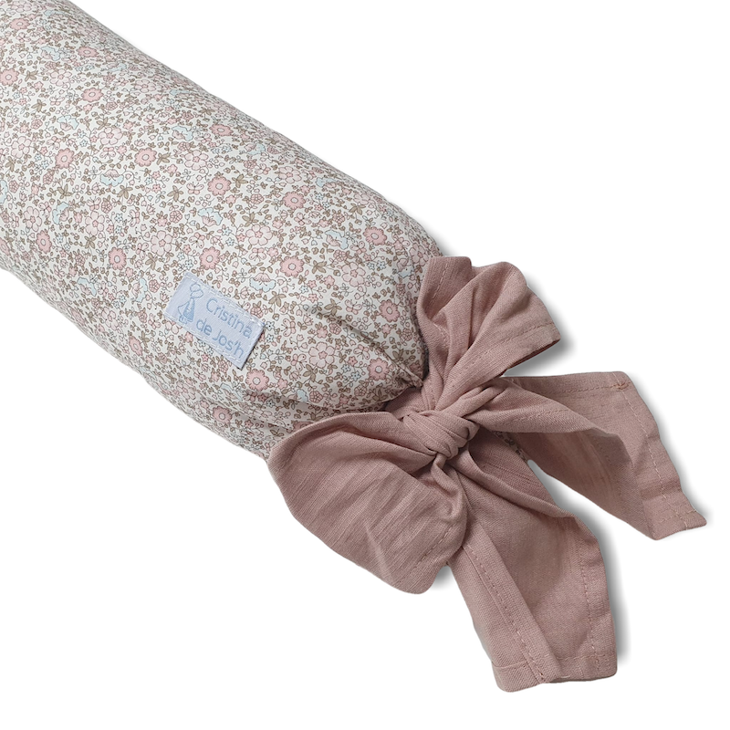 Cojin Rulo Flor Nuria y Nude