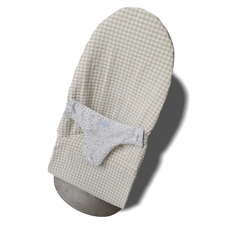 Hamaca Vichy Beige con Flor