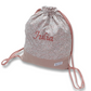 Mochila con cordón dos telas