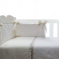 Conjunto Cuna En Blanco, Beige Y Lino Natural