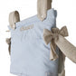 Bolsa Panera Azul Con Lino Natural