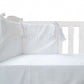 Conjunto Cuna Blanco Pasa Cintas Rosa
