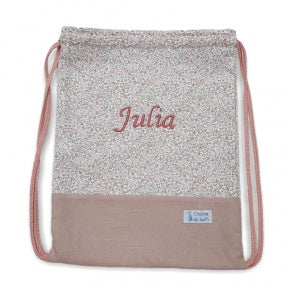 Mochila Cordón Flor Nuria Y Nude