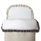 Saco Nana Lino Natural , Nude, Plumetti Y Vichy Negro