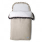 Saco Nana Lino Natural , Nude, Plumetti Y Vichy Negro