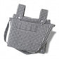 Bolsa Panera Vichy Negra Con Fondo