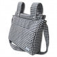 Bolsa Panera Vichy Negra Con Fondo