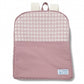 Mochila Con Bolsillo Vichy Rosa