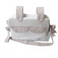 Bolsa Lado Plumetti Blanco Y Flor Nuria Rosa