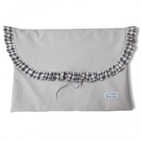 Bolsa Muda Gris Con Vichy