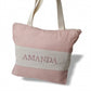 Bolsa Playa Lino Nude Con Natural