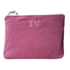 Funda Ordenador O Tablet Terciopelo Fresa