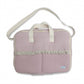 Maleta Maternal Wafle Rosa Con Volante