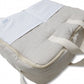 Maleta Maternal Lino Natural Con Plumetti