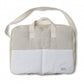 Maleta Maternal Lino Natural Con Plumetti