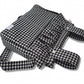 Bolsa Carro Vichy Negro Y Beige Con Volante