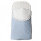 Saco Nana Sarga Azul Con Flor Bea Y Blanco