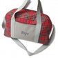 Bolsa Gym Escocés Y Gris