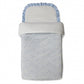 Saco Nana Flor Bea Azul Con Blanco