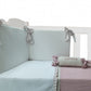 Conjunto Cuna Wafle Con Plumetti Y Flor