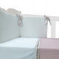 Conjunto Cuna Wafle Con Plumetti Y Flor