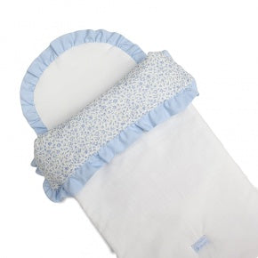 Saco Nana Blanco Flor Bea Azul