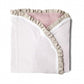 Arrullo Reversible Plumeti Blanco Con Wafle Rosa