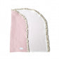 Arrullo Reversible Plumeti Blanco Con Wafle Rosa
