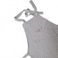 Delantal Vichy Gris Con Volante Rosa