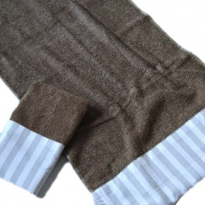 Juego De Toallas Con Raya Gris