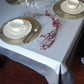Mantel Gris Perla Y Gris Oscuro