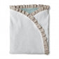 Arrullo Reversible Lino Verde, Blanco Y Natural