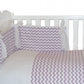 Conjunto Cuna Espiga Lila Y Plumetti