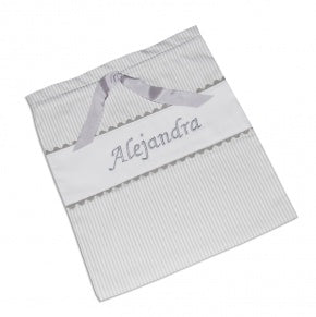 Bolsa Ropa Personalizada Raya Gris